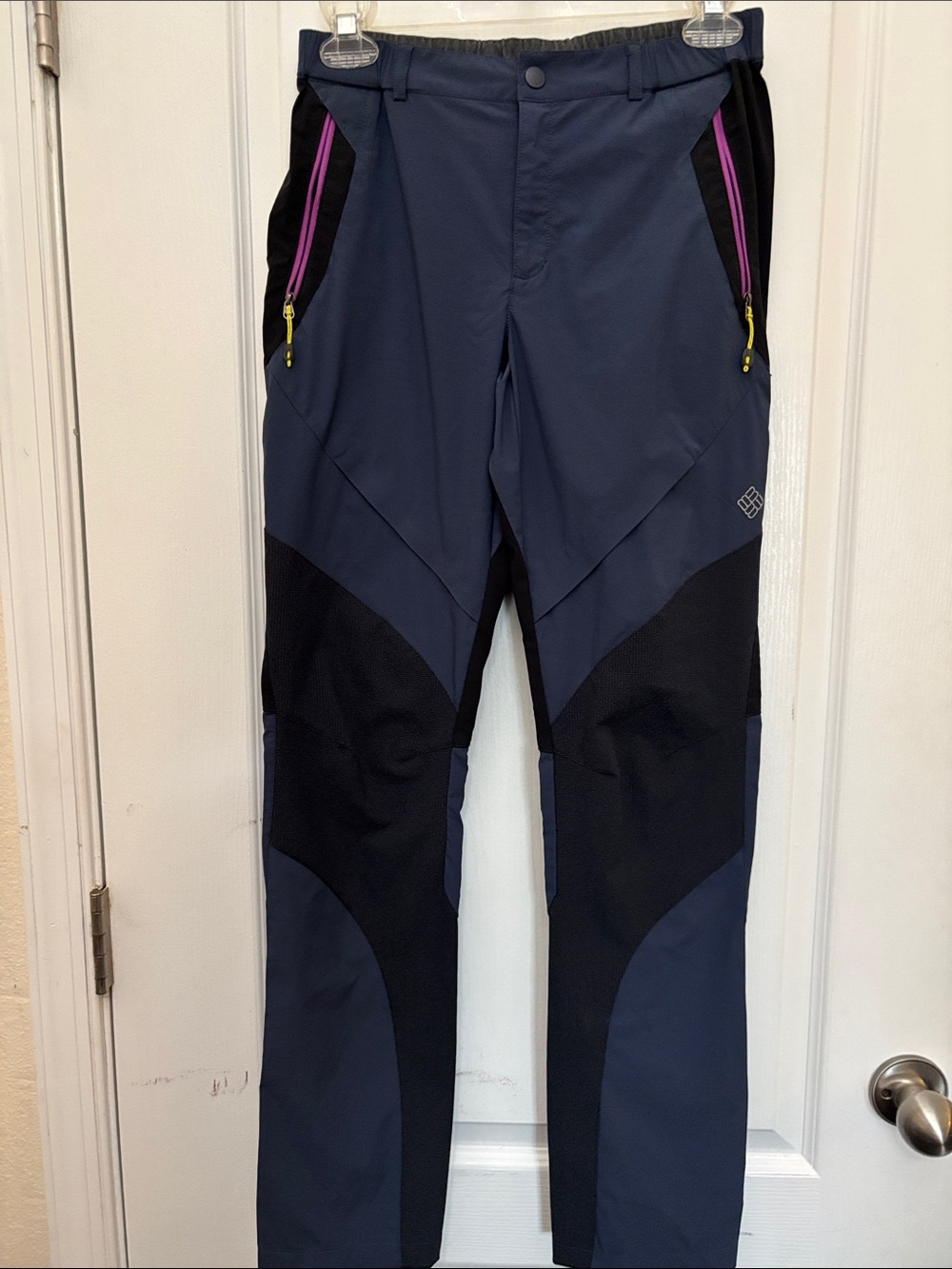 Columbia Omni-Shield Women’s Hiking Long Pants Zip Pockets Blue New